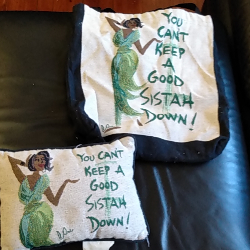 Ethnic tote Bag and pillow set